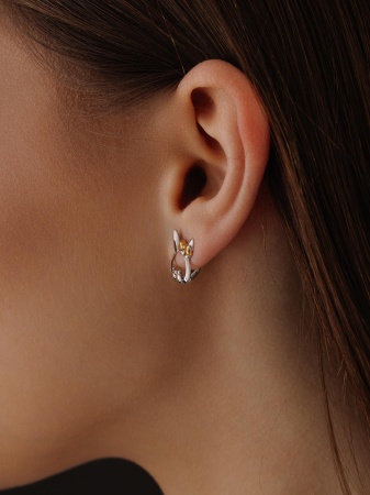 Купить оптом серьги из серебра без вставок 2350405221 от Krasnoe