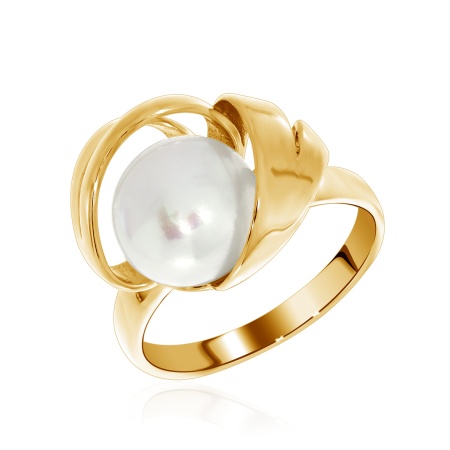 Купить оптом кольцо из серебра с жемчугом и жемчугами 1320050845 от Krasnoe