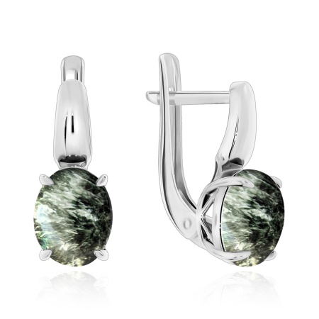 Купить оптом серьги из серебра с серафинитами 2340920045 от Krasnoe