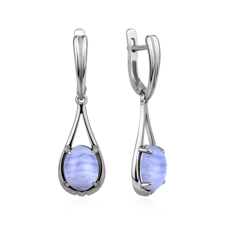 Купить оптом серьги из серебра с агатами 2340396586-84 от Krasnoe