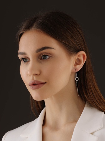 Купить оптом серьги из серебра без вставок 2340405187-4 от Krasnoe