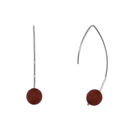 Купить оптом серьги из серебра с агатами 2340651063-37 от Krasnoe