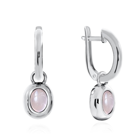 Купить оптом серьги из серебра с кварцем 2340100365-30 от Krasnoe