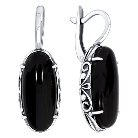 Купить оптом серьги из серебра с агатами 2340395775-20 от Krasnoe