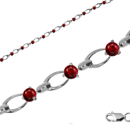 Купить оптом браслет из серебра с фианитами 3207044435-18-31 от Krasnoe