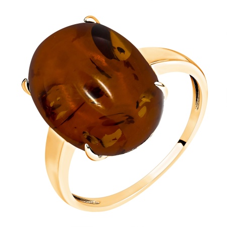 Купить оптом кольцо из серебра с янтарём 1320485045 от Krasnoe