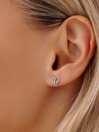 Купить оптом пусеты из серебра без вставок 2340402135 от Krasnoe