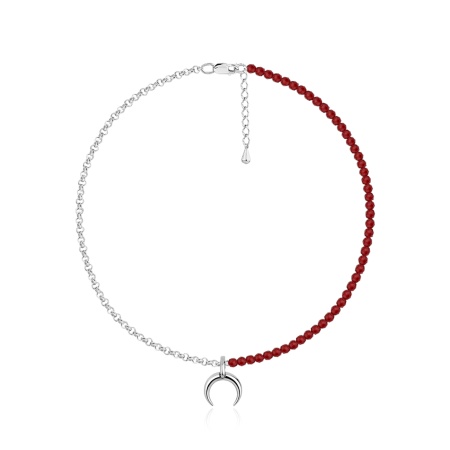 Купить оптом колье из серебра с агатами 8340395648-4-40-31 от Krasnoe