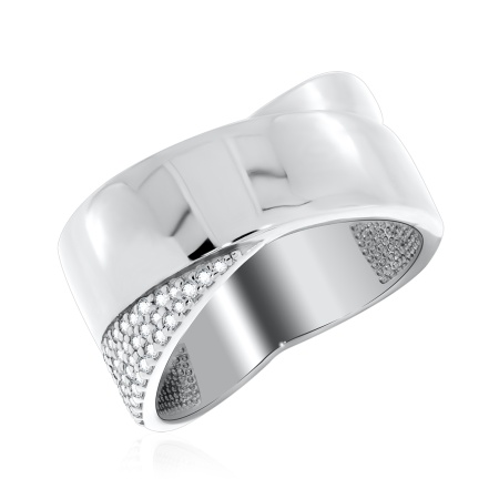 Купить оптом кольцо из серебра с фианитами 1340201132л от Krasnoe