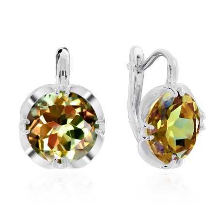 Купить оптом серьги из серебра с султанитами 2340611495 от Krasnoe