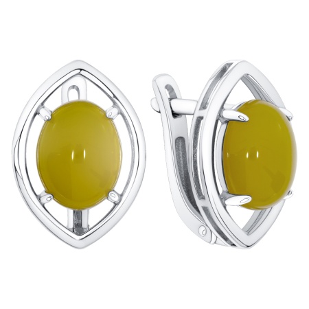 Купить оптом серьги из серебра с агатами 2340395766-50 от Krasnoe