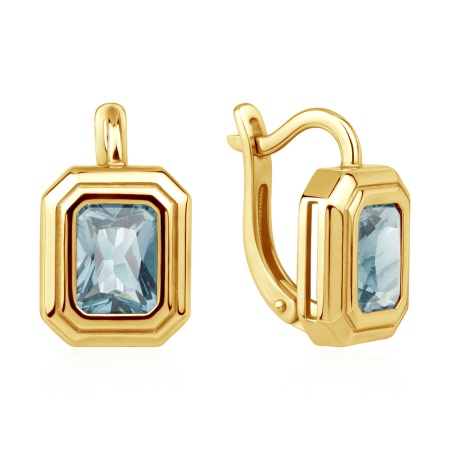 Купить оптом серьги из серебра с топазами 2318074510 от Krasnoe