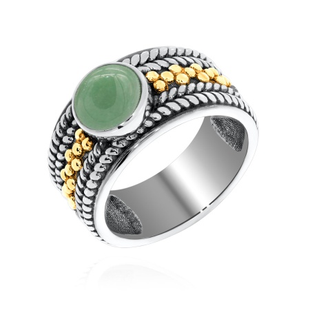 Купить оптом кольцо из серебра с нефритом 1317351750 от Krasnoe