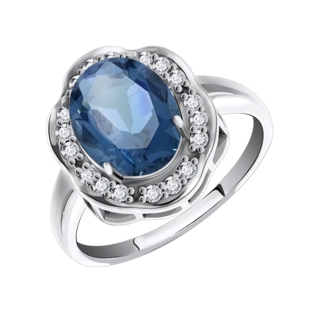 Купить оптом кольцо из серебра с фианитами 1340200141-76 от Krasnoe