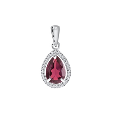 Купить оптом подвески из серебра с фианитами 3340203625л-33 от Krasnoe
