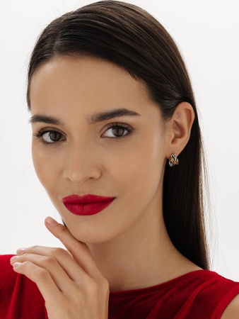 Купить оптом серьги из серебра с ситаллами 2317С32128-51 от Krasnoe