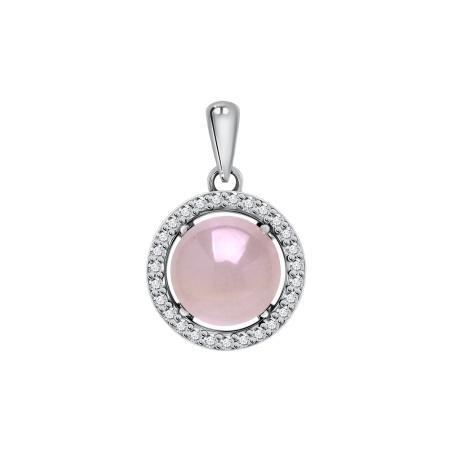 Купить оптом подвеска из серебра с халцедоном и фианитами 3340602055-35 от Krasnoe