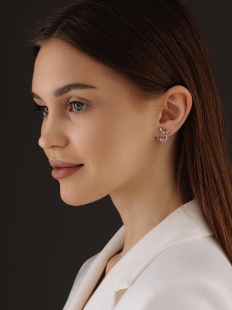 Купить оптом серьги из серебра без вставок 2350405221 от Krasnoe