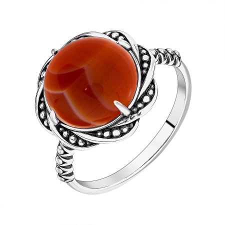 Купить оптом кольцо из серебра с сердоликом 1310681998 от Krasnoe