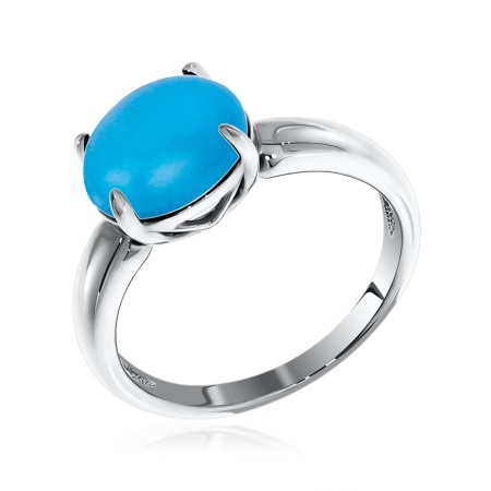 Купить оптом кольцо из серебра с бирюзой 1340310045-1 от Krasnoe