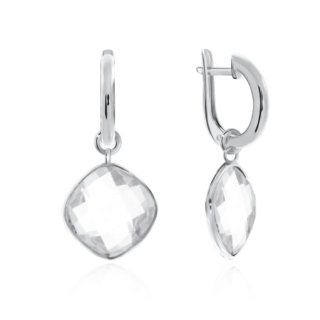 Купить оптом серьги из серебра с хрусталём 2340522893 от Krasnoe