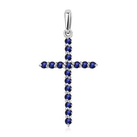 Купить оптом подвеска из серебра с ситаллами 3340884680-81 от Krasnoe