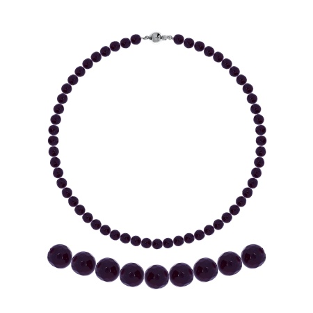 Купить оптом бусы из серебра с агатами 8340656088-45-92 от Krasnoe