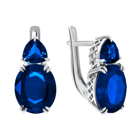 Купить оптом серьги из серебра с кварцем 2340180223-8 от Krasnoe