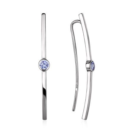 Купить оптом серьги из серебра с фианитами 2340206476-84 от Krasnoe