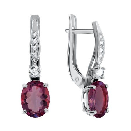 Купить оптом серьги из серебра с фианитами 2340200188л-33 от Krasnoe