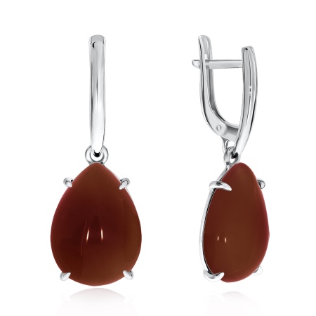 Купить оптом серьги из серебра с агатами 2340390500-31 от Krasnoe