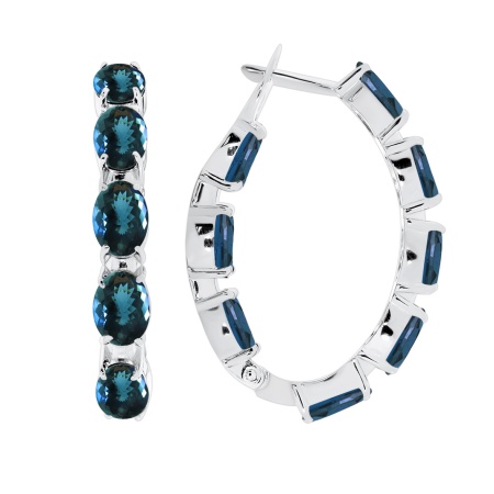 Купить оптом серьги из серебра с топазами 2340071183-76 от Krasnoe