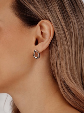 Купить оптом серьги из серебра без вставок 2340406711 от Krasnoe