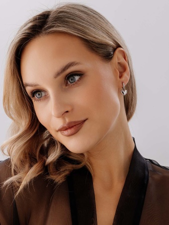 Купить оптом серьги из серебра без вставок 2340404816 от Krasnoe