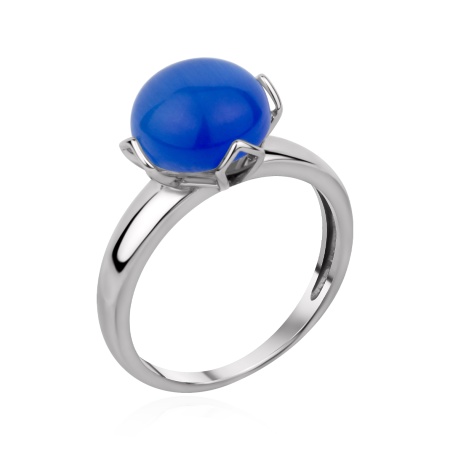 Купить оптом кольцо из серебра с кошачий глазом 1340266591-70 от Krasnoe