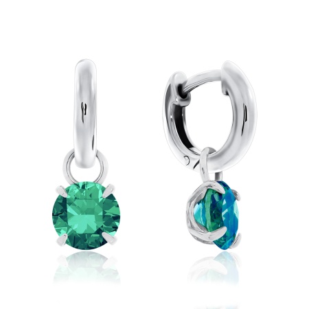 Купить оптом серьги из серебра с ситаллами 2340881799-64 от Krasnoe