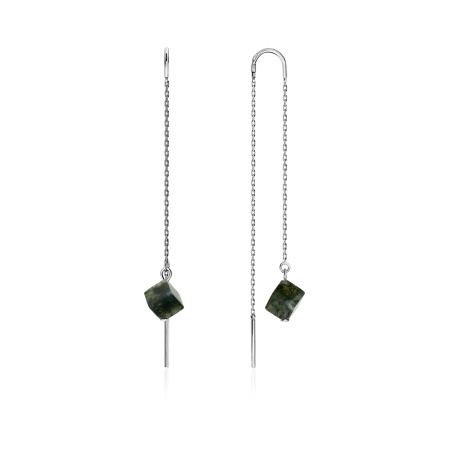 Купить оптом серьги из серебра с агатами 2340390705-9-60 от Krasnoe