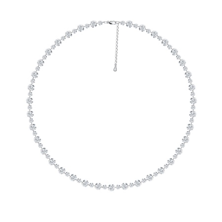 Купить оптом колье из серебра с фианитами 8340203041-50 от Krasnoe