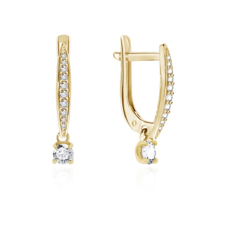 Купить оптом серьги из серебра с фианитами 2320200214л от Krasnoe