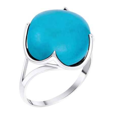Купить оптом кольцо из серебра с бирюзой 1340315794 от Krasnoe