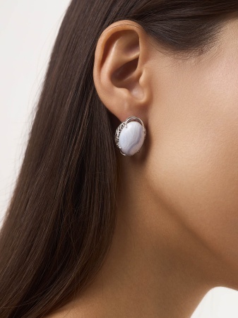 Купить оптом серьги из серебра с агатами 2340390968-84 от Krasnoe