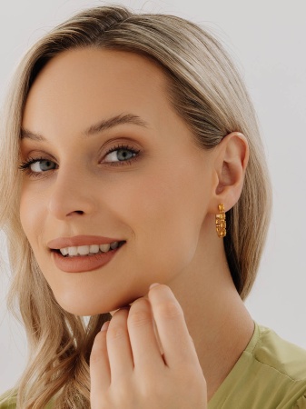 Купить оптом серьги из серебра с цитринами 2318111182 от Krasnoe