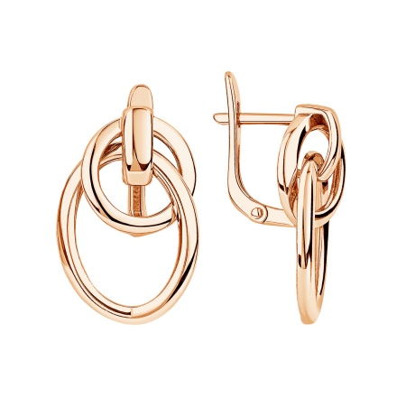 Купить оптом серьги из серебра без вставок 2320405309 от Krasnoe