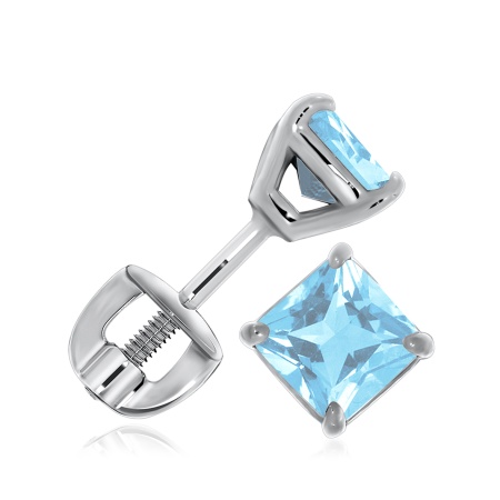 Купить оптом пусеты из серебра с ситаллами 2340880280-70 от Krasnoe