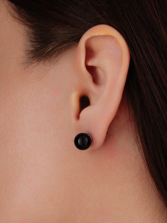 Купить оптом пусеты из серебра с агатами 2340394329-20 от Krasnoe