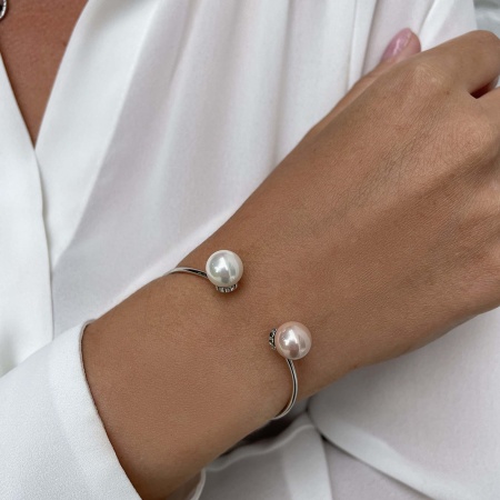 Купить оптом браслет из серебра с жемчугами 4340240868-13 от Krasnoe