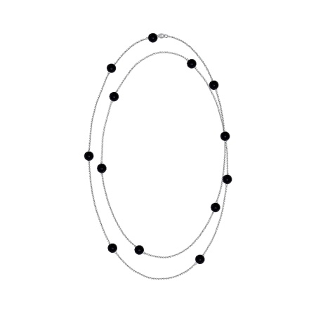 Купить оптом колье из серебра с авантюрин синт.ами 8340366196-130-80 от Krasnoe