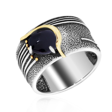 Купить оптом кольцо из серебра с агатом 1317392393-20 от Krasnoe