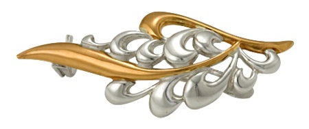 Купить оптом брошь из серебра без вставок 3402021058 от Krasnoe