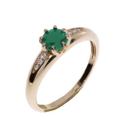 Купить оптом кольцо из серебра с бериллом и фианитами 3982003236-6 от Krasnoe